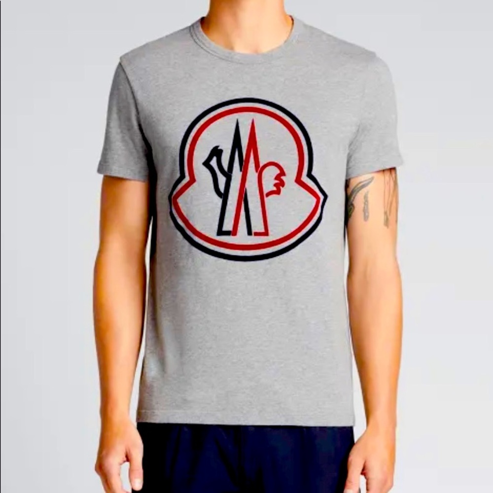 MONCLER Men's Tonal Bell Logo Cotton T-Shirt